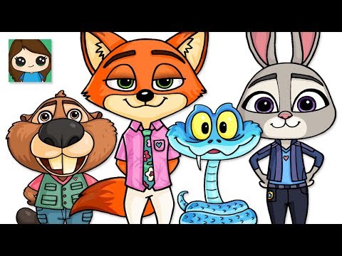 How to Draw Zootopia 2 | Nick, Judy, Gary, Nibbles