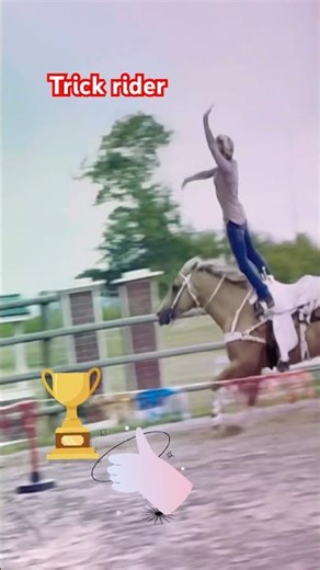 Trick rider so cool #horse #trickrider #rider #horses #horseriding #heartland