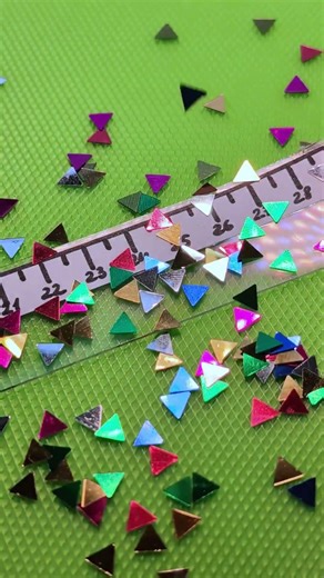 🌟 Unbreakable Sparkly Ruler! So Much Fun! 📏✨