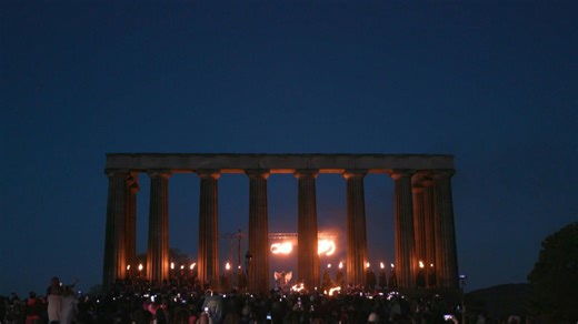 Edinburgh ushers in summer with Celtic fire festival