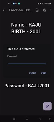 Adhar Card Pdf password Kaise Khole | Adhar card Password to open | Aadhaar Pdf password #aadharcard