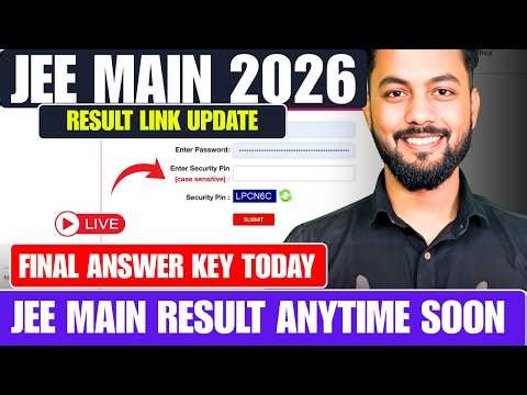 LIVE|JEE Main 2026 Final Answer Key Today!|JEE Main 2026 Result Tonight|JEE Main 2026 Marks Vs %tile