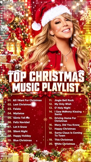 TOP Christmas Songs Playlist 2026 - Mariah Carey, Ariana Grande, Justin Bieber, Christmas Songs