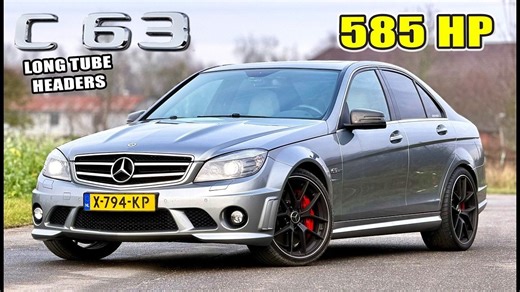 【4K60帧】第一视角：奔驰 C63 AMG W204 *二阶调校* 评测与不限速高速公路极速狂飙 | 作者：AutoTopNL | 机翻中文