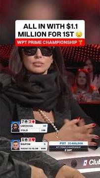 He Picks Up POCKET TENS at the $1.1 MILLION WPT Prime Championship 😰 #wpt #poker #shorts