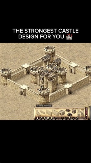 Making A Strongest Castle 🏰 in Stronghold Definitive edition #castle #fyp #gaming #viral