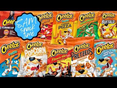 Trying 10 Different Cheetos Snacks