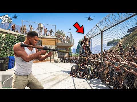 Franklin Trying To Survive 100 DAYS in a Zombie Apocalypse World in GTA 5!