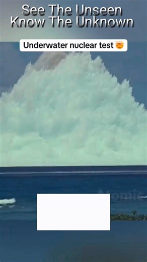 RARE VIDEO PART 22 | UNDERWATER NUCLEAR TEST RARE VIDEO #rarevideos #shorts