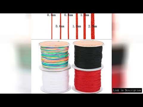 45meters 0.4 0.6 0.8 1 1.5 mm Nylon Cord Thread For Bracelet Chinese Knot Kumihimo Macrame Braided T