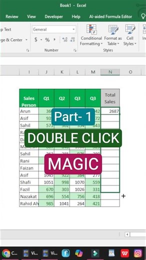 Double Click Magic ✨ EXCEL