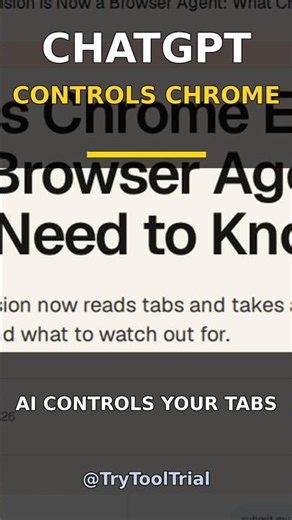 ChatGPT Just Took Over Chrome — AI Can Now Control Your Tabs