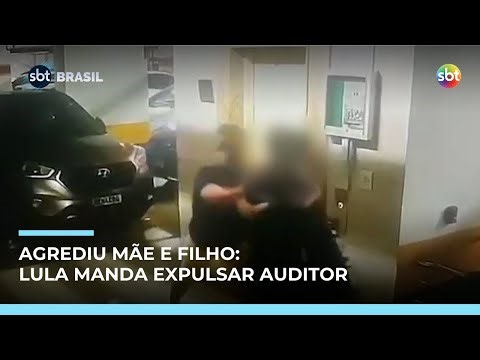 Lula manda abrir processo para expulsar auditor da CGU após agressão a mulher e criança | #SBTBrasil