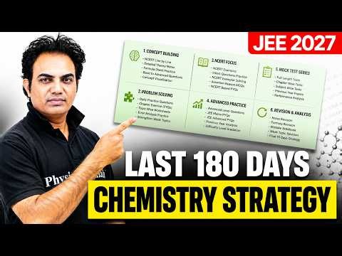 SCORE 99%ile in 180 Days || CHEMISTRY GAMEPLAN⚡️|| JEE 2027