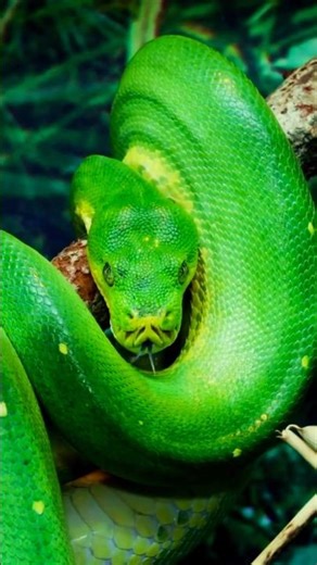 The Green Snake of the Jungle 🐍 😮 #shorts
