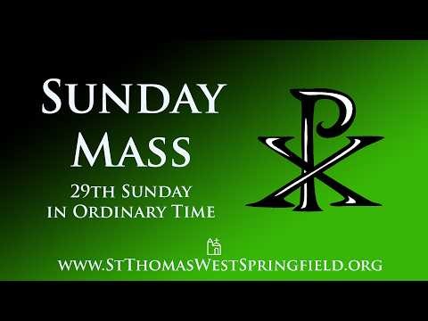 Sunday Mass October 18, 2026