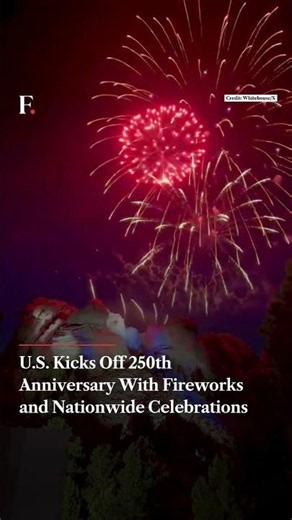 US Kicks Off 250th Anniversary With Fireworks and Nationwide Celebration | N18G