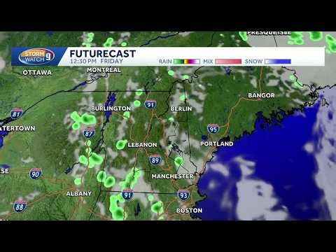 Video: Spotty showers move through New Hampshire