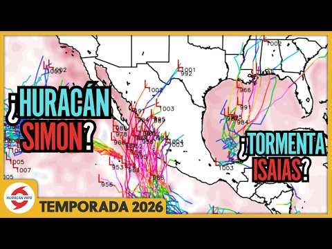 Futura Tormenta Tropical o Huracán Simon podría afectar a México. Atentos en el Golfo de México.