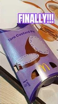 Taro pie in McDo is here!!! 🍠🍠🍠