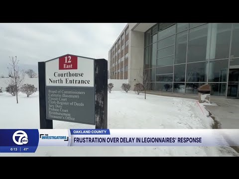 'Inexcusable.' County leaders frustrated over delay in Legionnaires' response