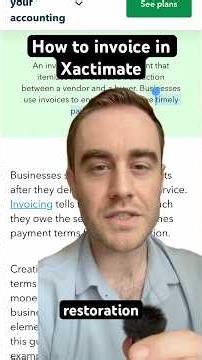 How to invoice in Xactimate for restoration and roofing #quickbooks #contractor