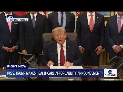 President Trump makes healthcare affordability announcement