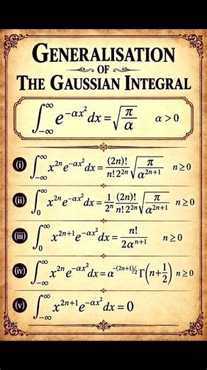🔥 THE GAUSSIAN INTEGRAL GENERALIZED