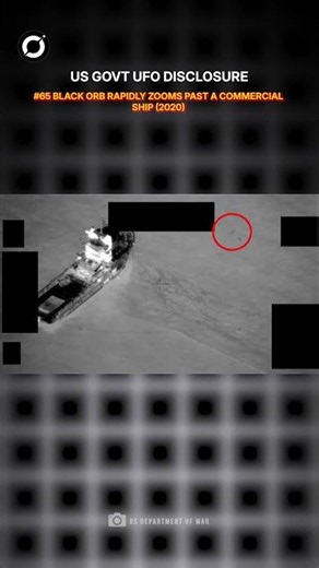 Mysterious Black Orb-like UFO spotted Speeding Past Commercial Ship! #trending #ufo #shorts