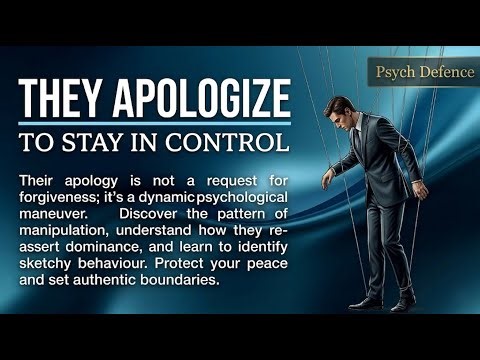 Strategic Apology- Why Some People Apologize To Stay In Control Not To Make Things Right