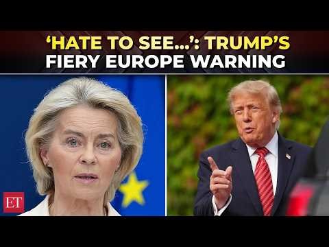 'You're just killing yourselves...': Trump unleashes blunt warning on Europe's immigration policies