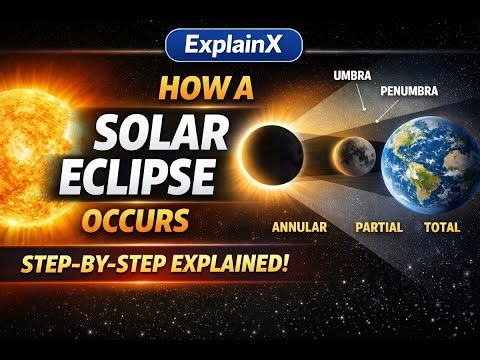 How Solar Eclipse Occurs | Complete Explanation Step by Step #solareclipse