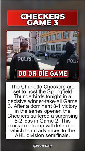 Charlotte Checkers Face Winner-Take-All Battle in Calder Cup Playoff Game 3