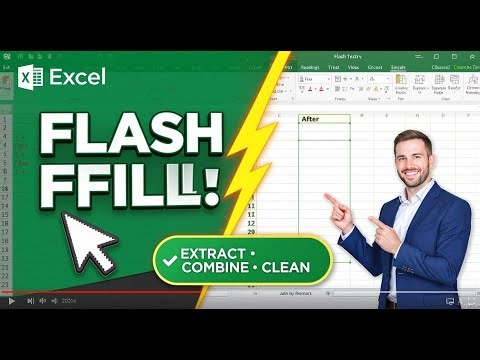 Flash Fill in Excel | Automatically Extract, Combine & Clean Data