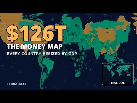 The World Map Resized by GDP (2026)