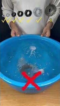 How much paper dose it take to make the object float? #experiment #asmr #satisfying #shorts
