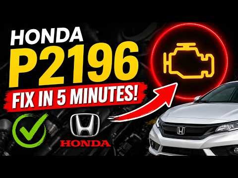 Honda P2196 Code? Here's What's Actually Wrong