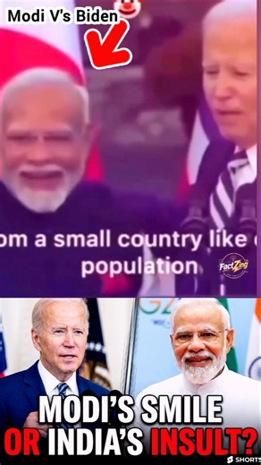 ‎Biden’s Unexpected Remark About India 😳 Modi’s Reaction 🇺🇸🇮🇳 #Shorts #modi #modiinterview