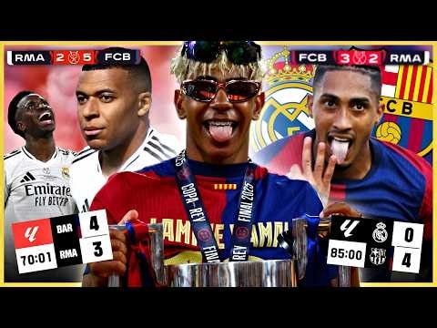 This is how Flick's Barça DESTROYED Real Madrid in 2025 ⚽ 4 Clásicos | 16-7 and 3 Titles