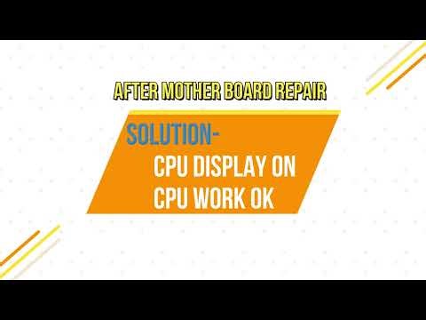 ASUS H81 motherboard repair no Display