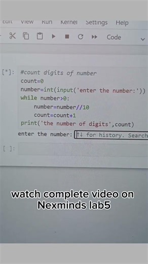 Counting digits in given number using python #pythonprogramming #pythoncourse