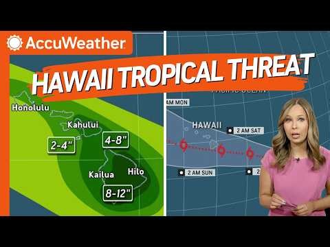 Hawaii Tropical Threat: Flooding Rain, High Winds and Dangerous Surf This Week