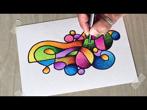 Freehand Creative Art Idea / Simple Abstract Art 