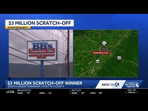 $3M scratch-off winning ticket sold in Fayette County