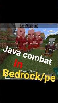 Java combat in be/pe 😱 #minecraft #shorts