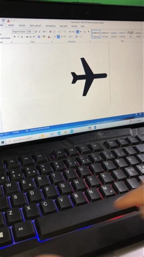 Shortcut Key In MS Word For Airplane| English Tutorial Shorts | Ik Tech