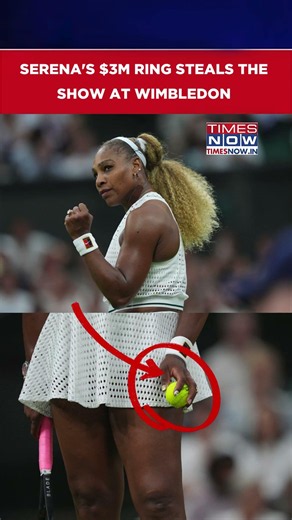 Serena Williams Turns Heads With $3 Million Ring & Diamond Manicure At Wimbledon, WATCH #shorts