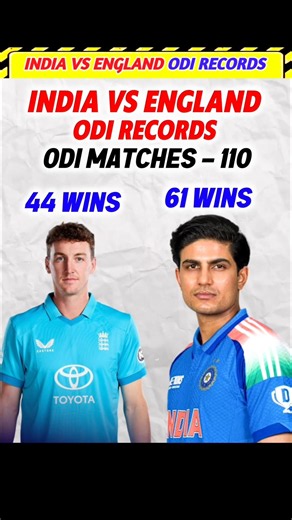 IND vs ENG - ODI Records 🚨