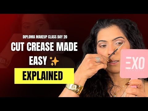CUT CREASE MAKEUP TUTORIAL FOR BEGINNERS||Step-by-Step Eye Makeup| PRATIBHA