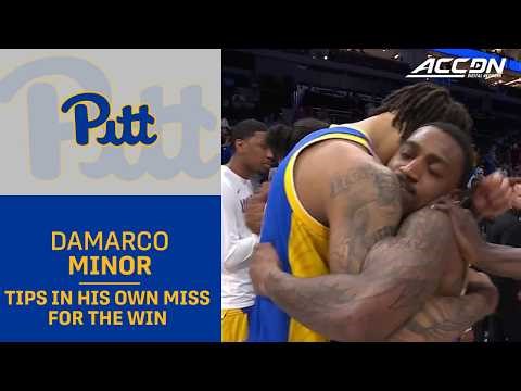 Pitt Guard Damarco Minor Puts Back His Own Miss For The Win